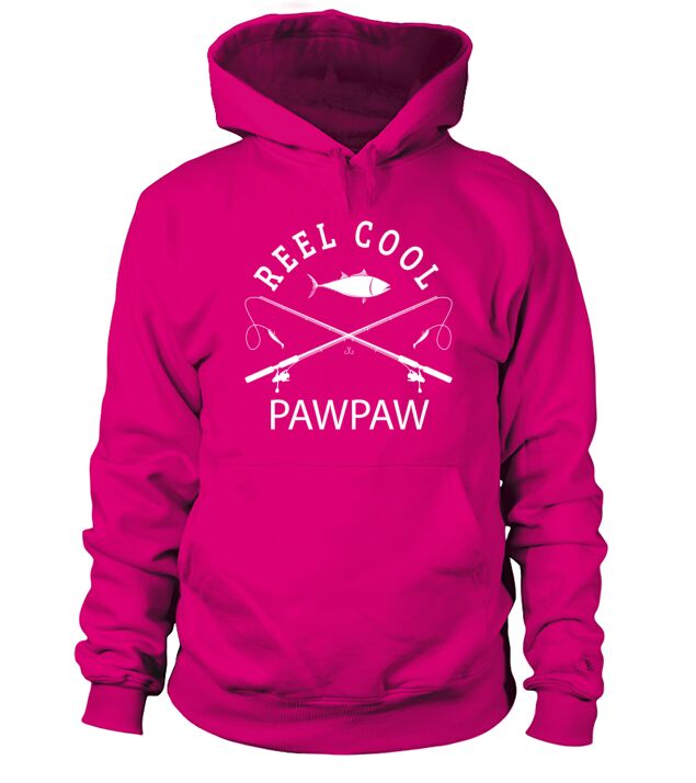 Reel Cool Pawpaw Grandpa Funny Fisher Fathers Day Men's Hoodie