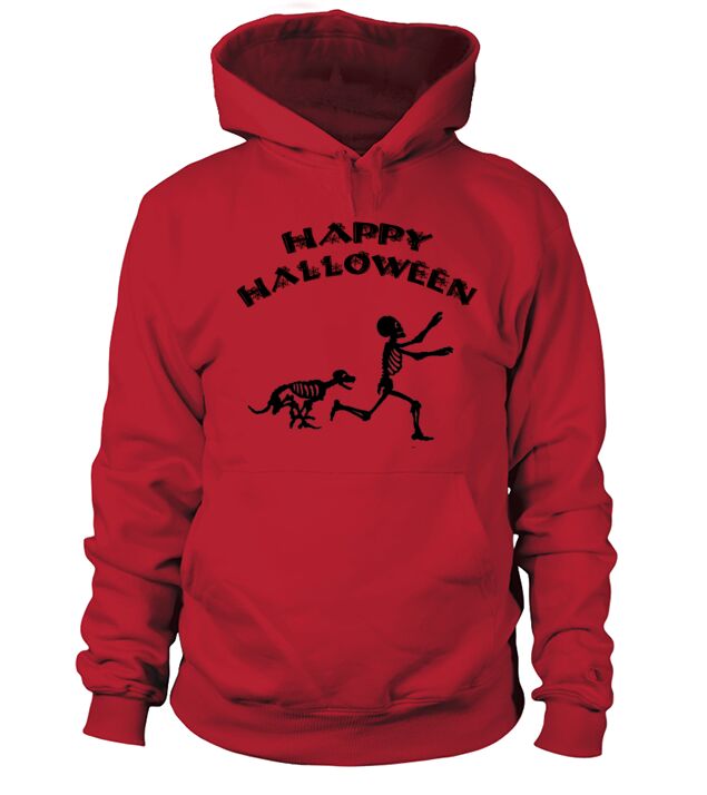 Halloween Boy and Dog Men's Hoodie