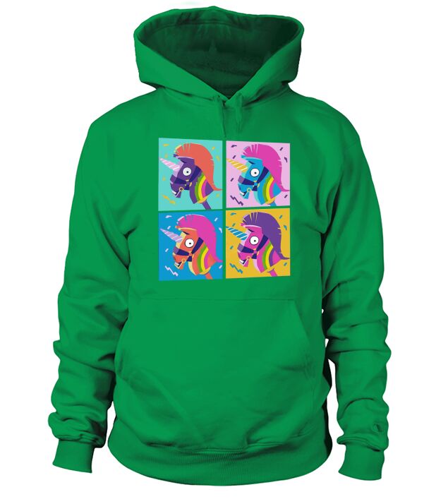 Fortnite Unicorn Llama Rainbow Hoodie Unisex