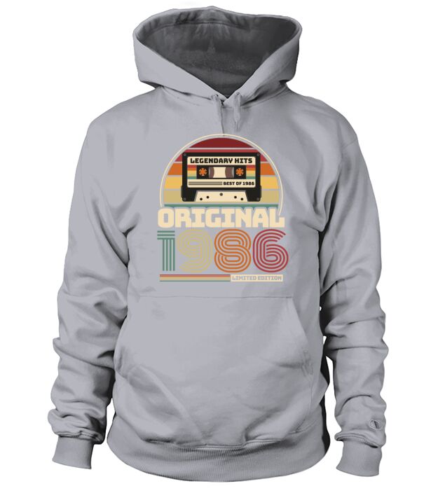 Beautiful Retro Vintage tape birthday 1986 Men's Hoodie