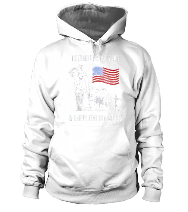 I stand for the flag and kneel for the cross T-Shirt Hoodie Unisex