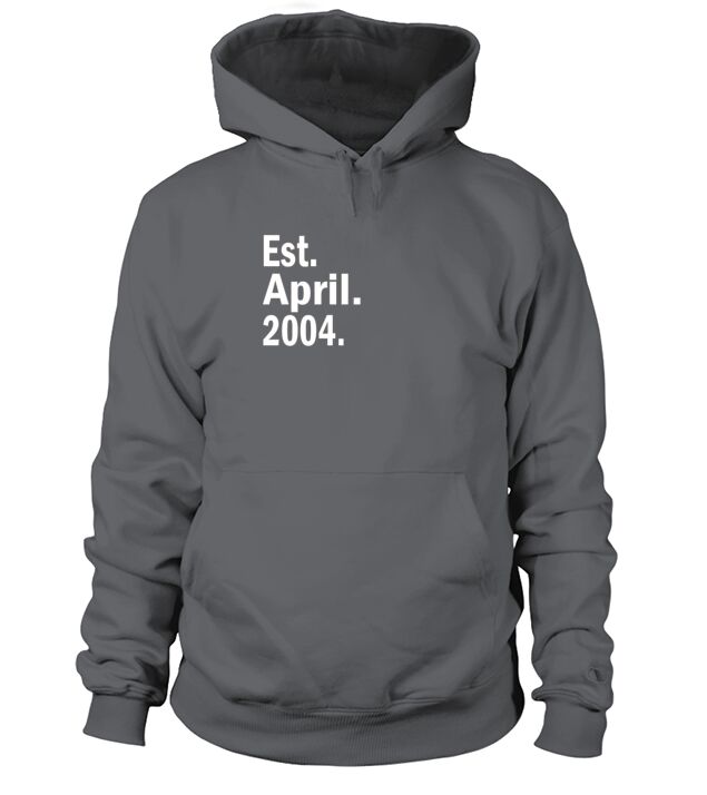 Est April 2004 Men's Hoodie