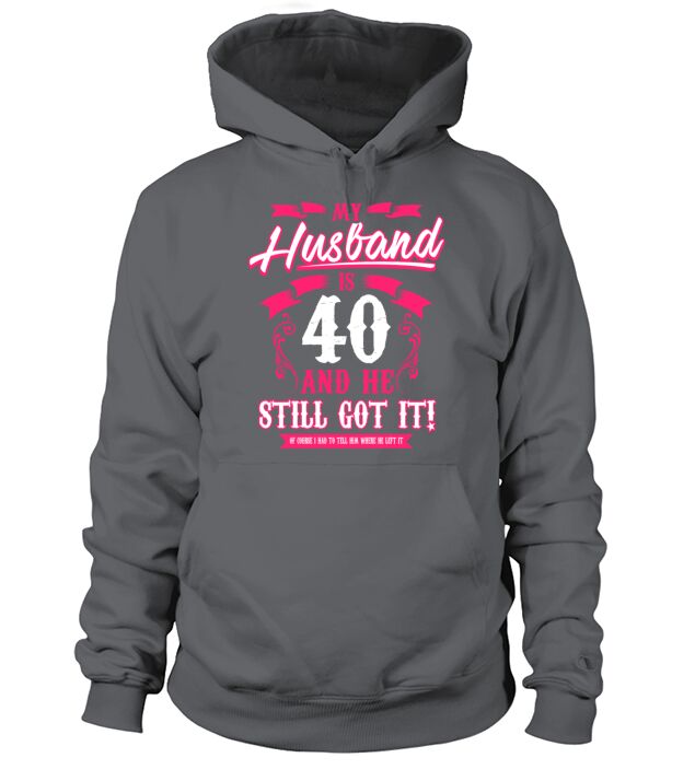 Birthday - My Husband is 40 T Shirt Gift Men's Hoodie