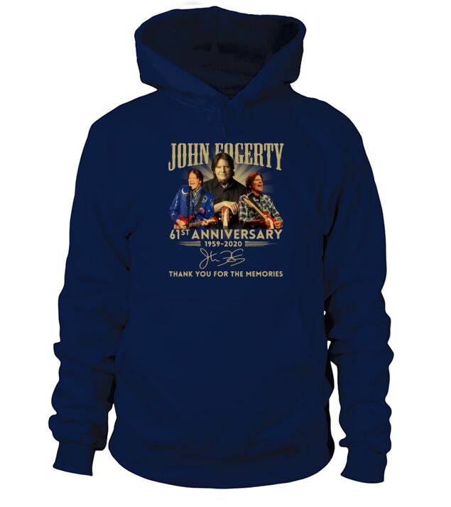 John Fogerty 61st Anniversary 1959 2020 Thank You For The Memories Signature Hoodie Unisex