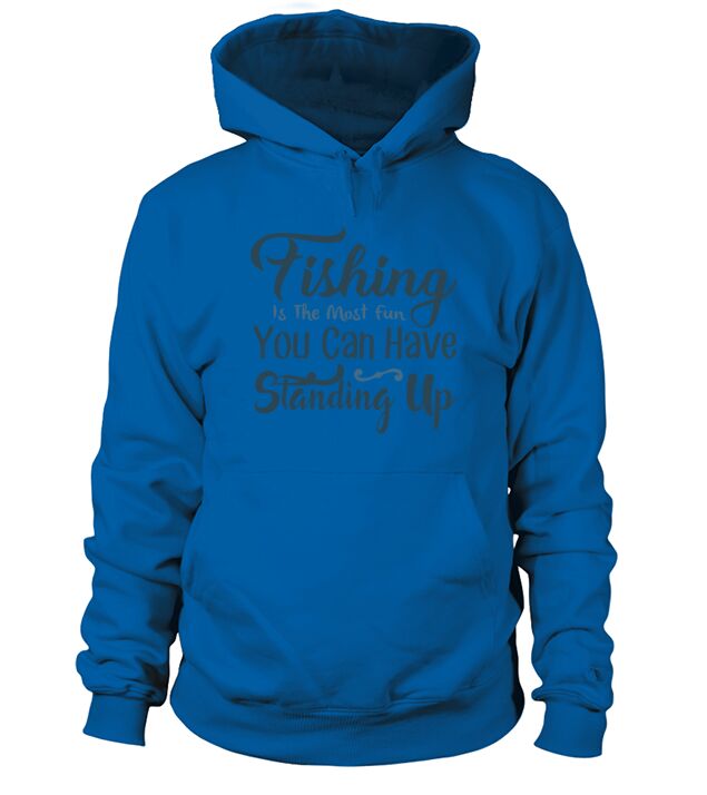 Anglers fish a fish on the lake Men's Hoodie
