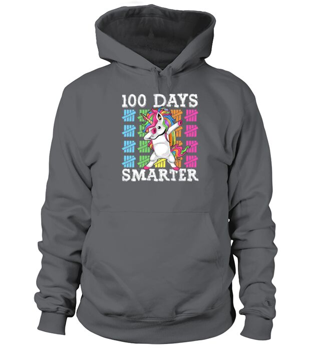 100 Days Of School Dabbing Unicorn Smarter Men's Hoodie