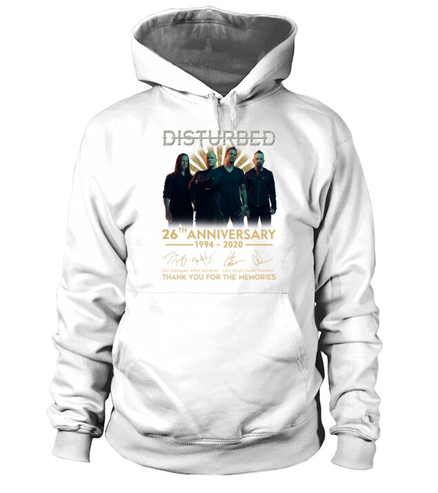 Disturbed 26th Anniversary 1994 2020 signature Hoodie Unisex