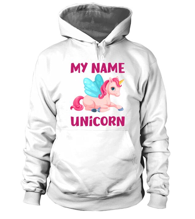 Hello My Name is Unicorn Hoodie Unisex