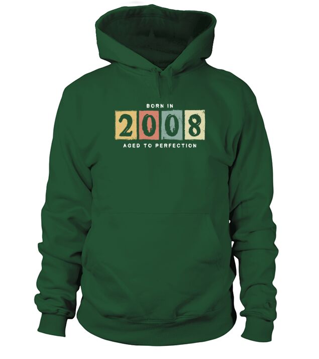 2008 Birthday vintage Gift Idea Men's Hoodie
