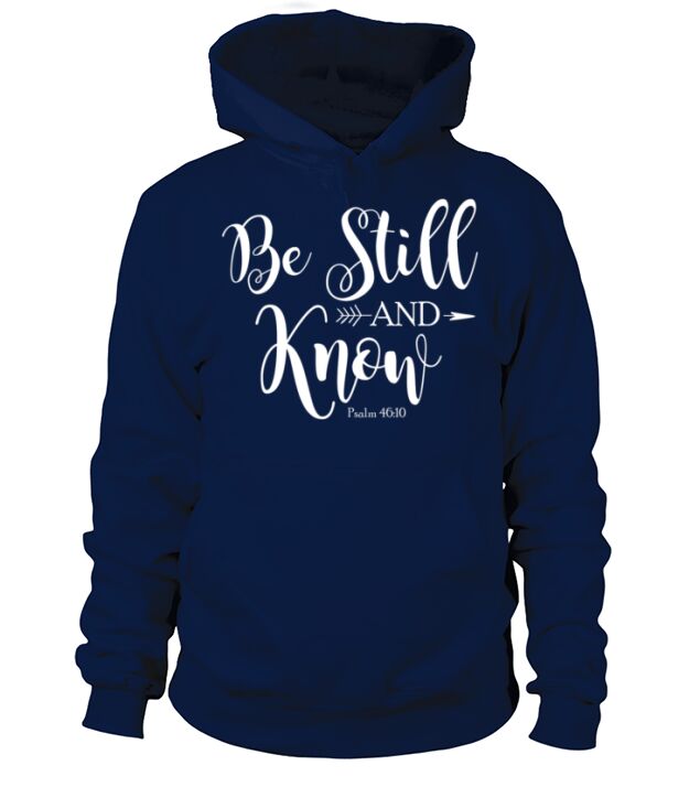 Be Still and Know That I am God Vintage Christian Men's Hoodie