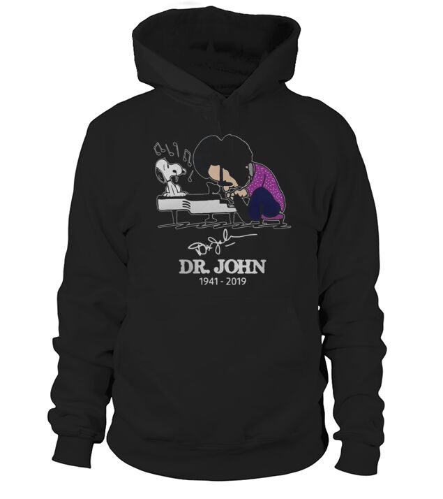 Dr John and Snoopy mashup Schroeder playing piano signature t-shirt Hoodie Unisex