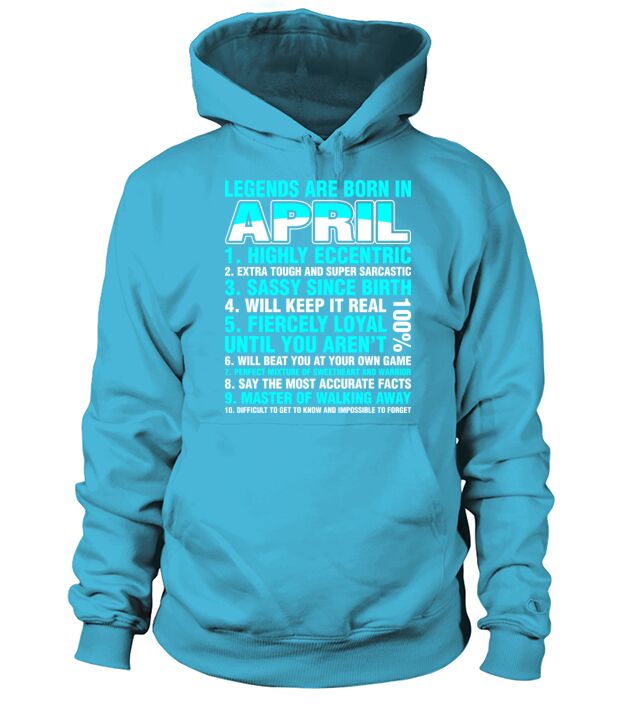 Legends Are Born In April Men's Hoodie