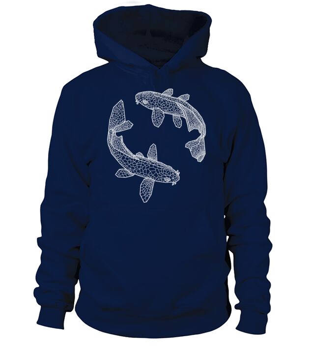 Koi carps ying and yang - zodiac pisces Men's Hoodie