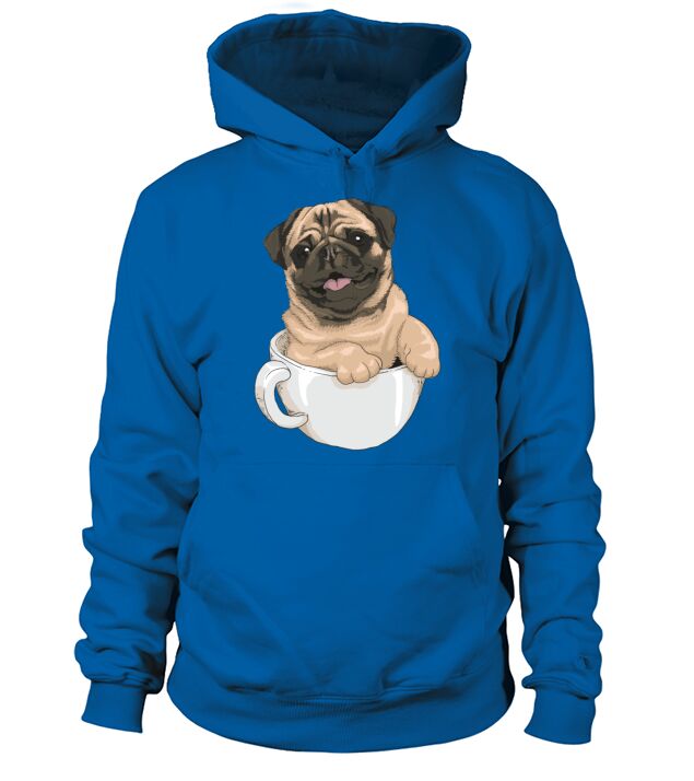 pug coffee Men's Hoodie