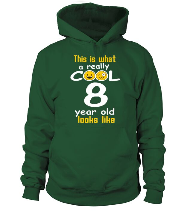 This is what a really cool 8 year old looks like Men's Hoodie