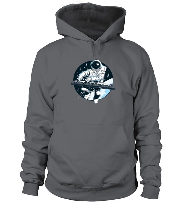 Astronaut Playing Piano Hoodie Unisex