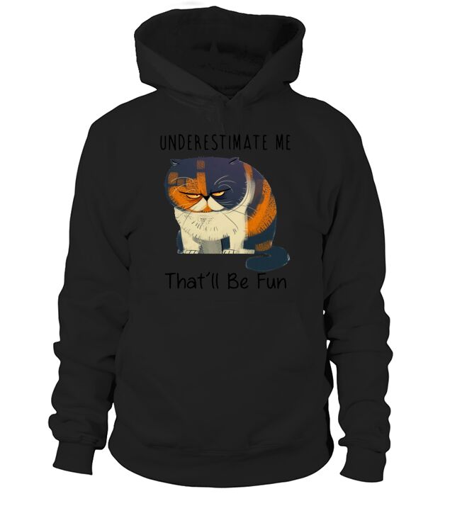 the Cat underestimate me that’ll be fun Hoodie Unisex