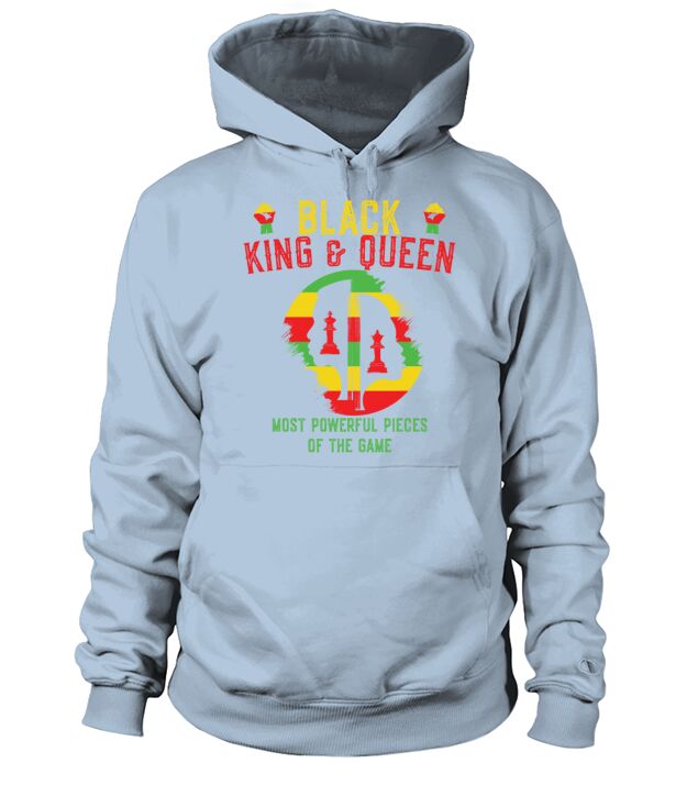Black King and Queen Most Powerful Piece Men's Hoodie
