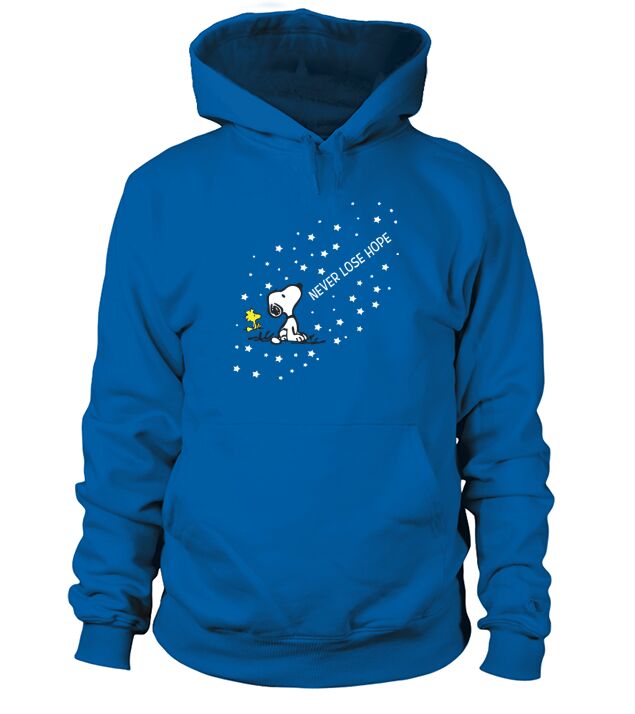 Snoopy und Woodstock verlieren nie die Hoffnung Hoodie Unisex
