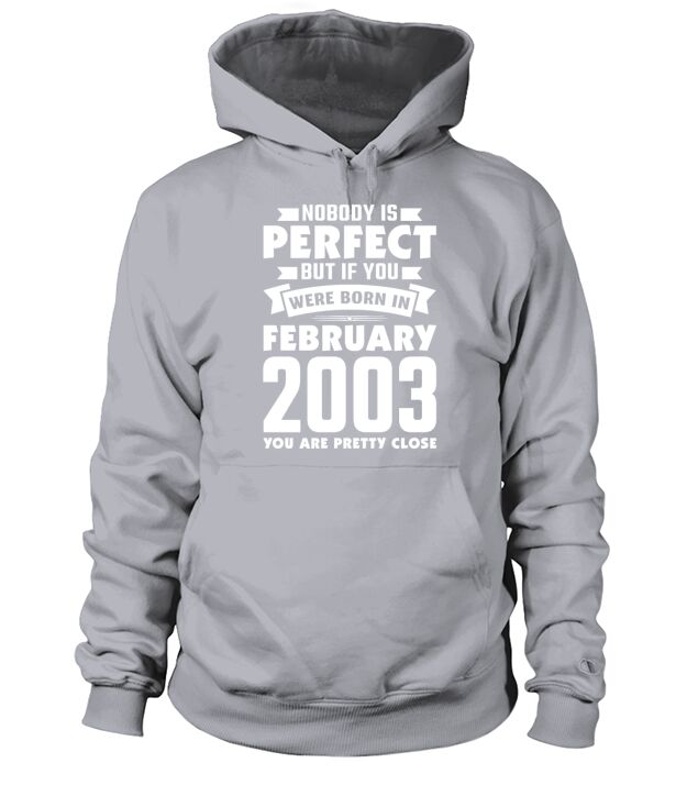 18th Birthday February Gift Vintage 2003 18 Years Men's Hoodie