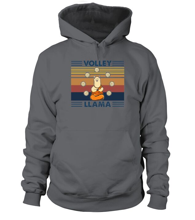 Volley Llama Vintage Hoodie Unisex
