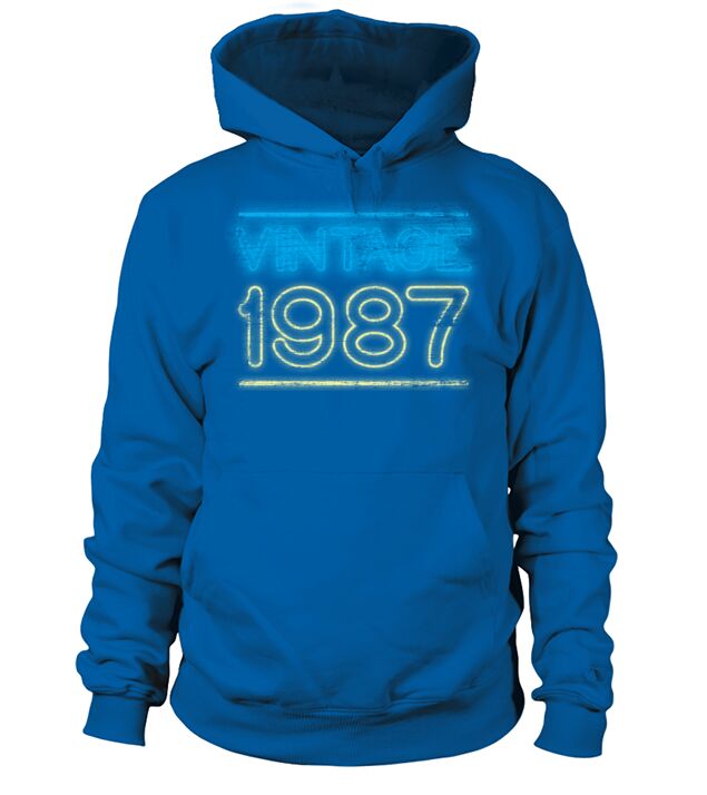 Vintage 1987 35th Birthday Gift Men's Hoodie
