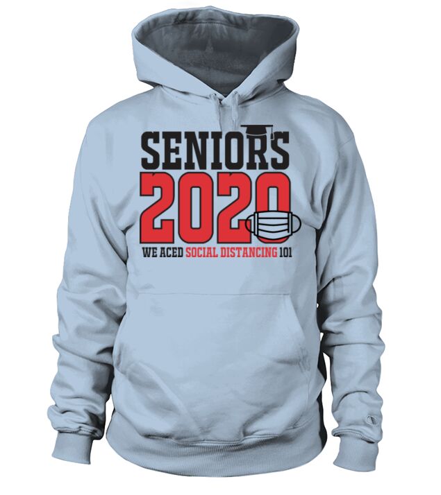 Seniors Class of 2020 We Aced Social Distancing Men's Hoodie