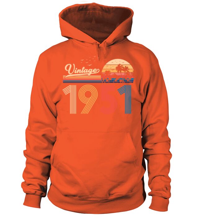 Vintage 1951 70th Birthday Est 1951 Men's Hoodie