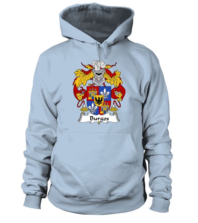 Burgos Family Crest Spanish Family Crests Hoodie Unisex