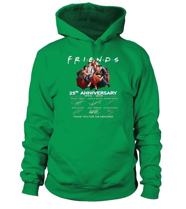 Friends 25th Anniversary Show TV Thank You For The Memories Signatures shirt Hoodie Unisex
