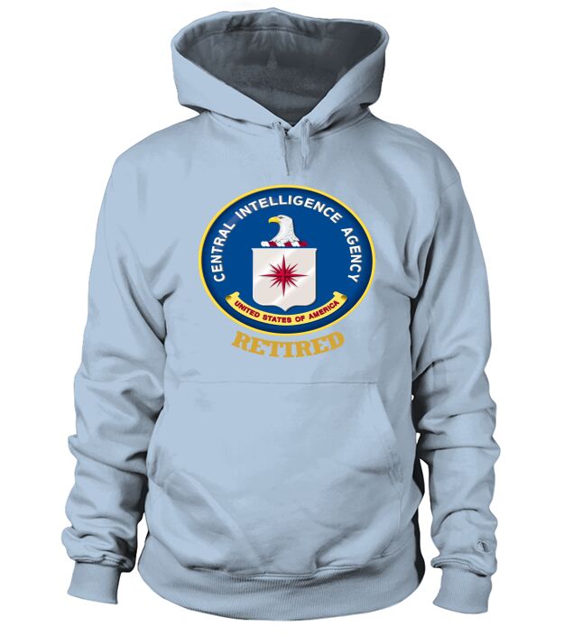 CENTRAL INTELLIGENCE AGENCY SEAL RETIRED T-SHIRT, CIA RETIRE Hoodie Unisex