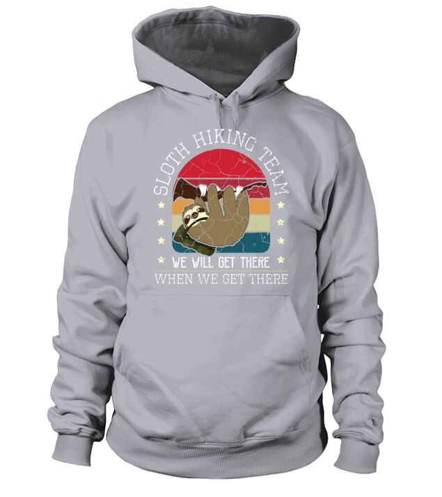 Sloth Hiking Team Mountaineering Witzig Men's Hoodie