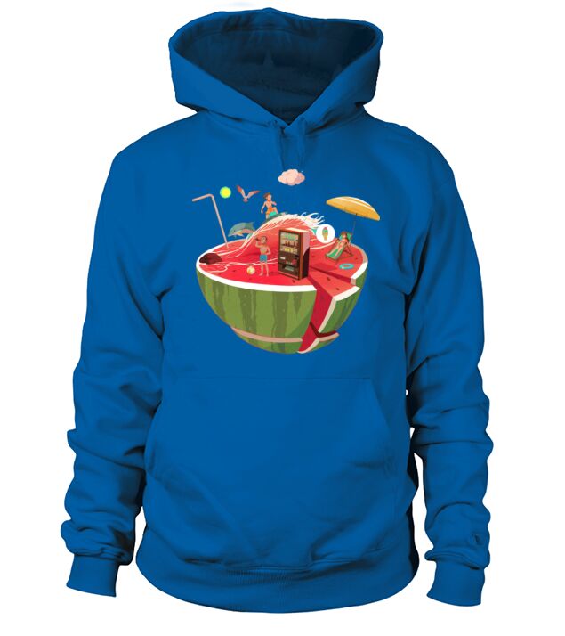 Watermelon Beach Men's Hoodie