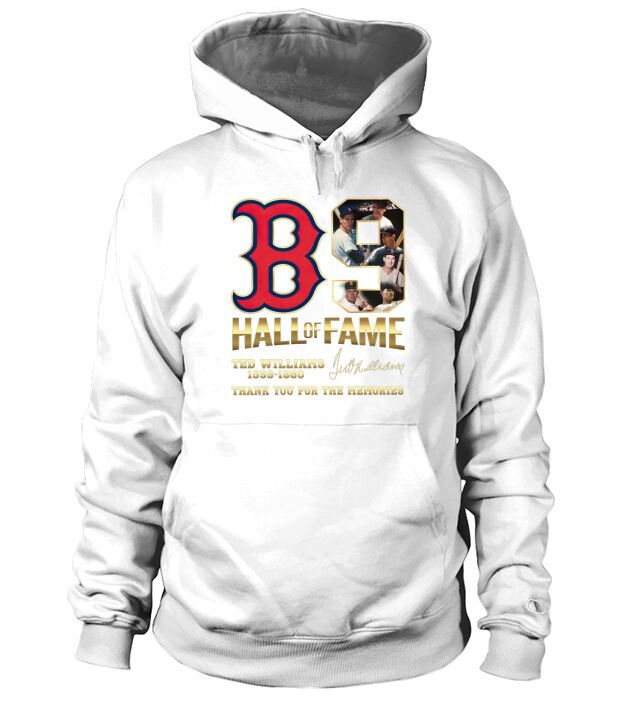 B9 Hall Of Fame Ted Williams 1939-1960 thank you for the memories signature Hoodie Unisex