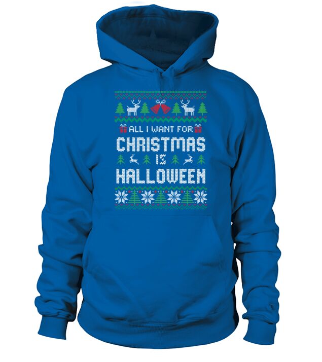 all i want for christmas is Halloween Men's Hoodie