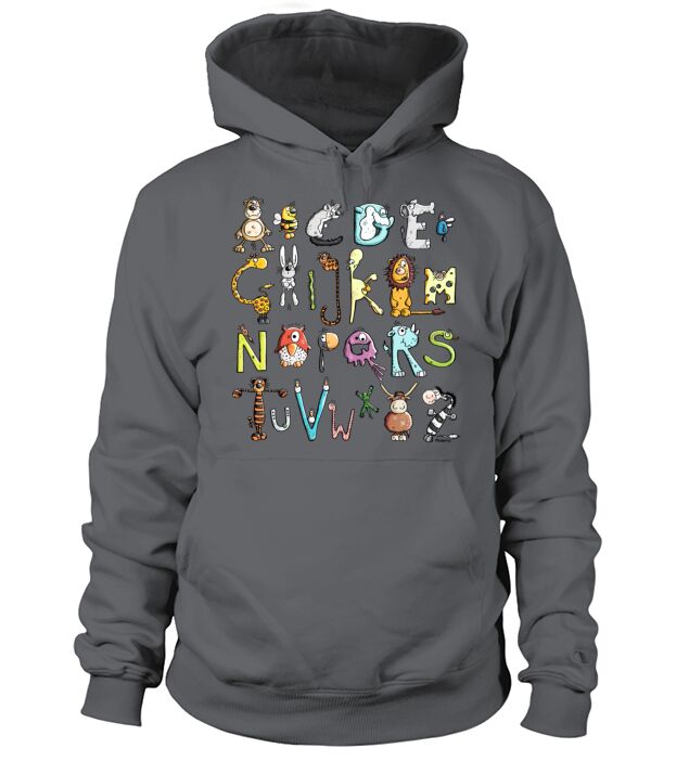 Colorful Animal Alphabet - Animals Men's Hoodie