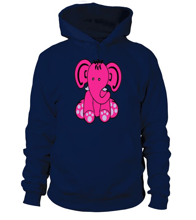 Pink Elephant Hoodie Unisex