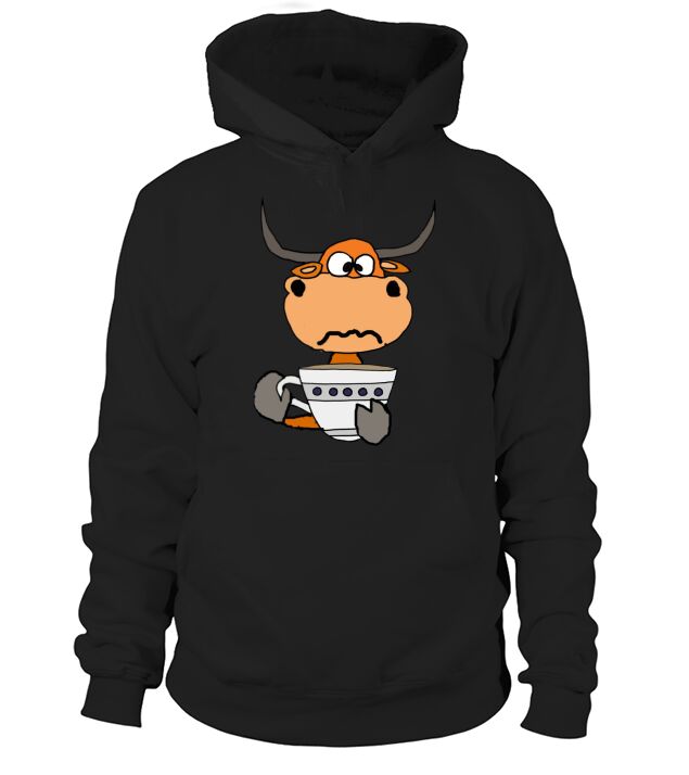 Funny Bull in a China Shop Cartoon T-Shirt Hoodie Unisex