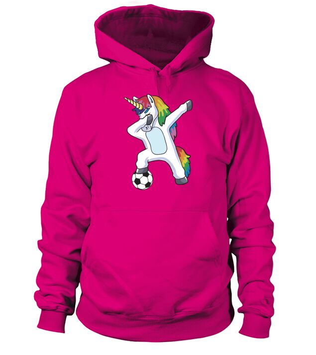 Dabbing Unicorn Soccer Hoodie Unisex
