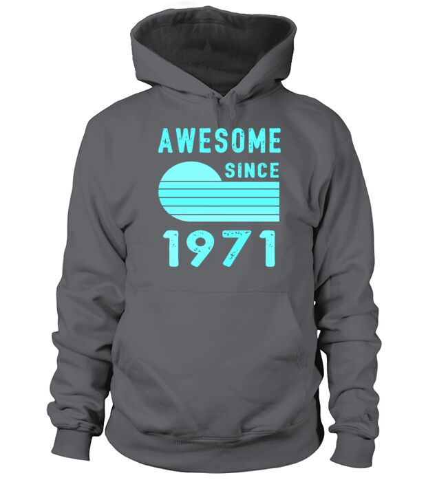 1971 Birthday Retro Vintage Gift Hoodie Unisex