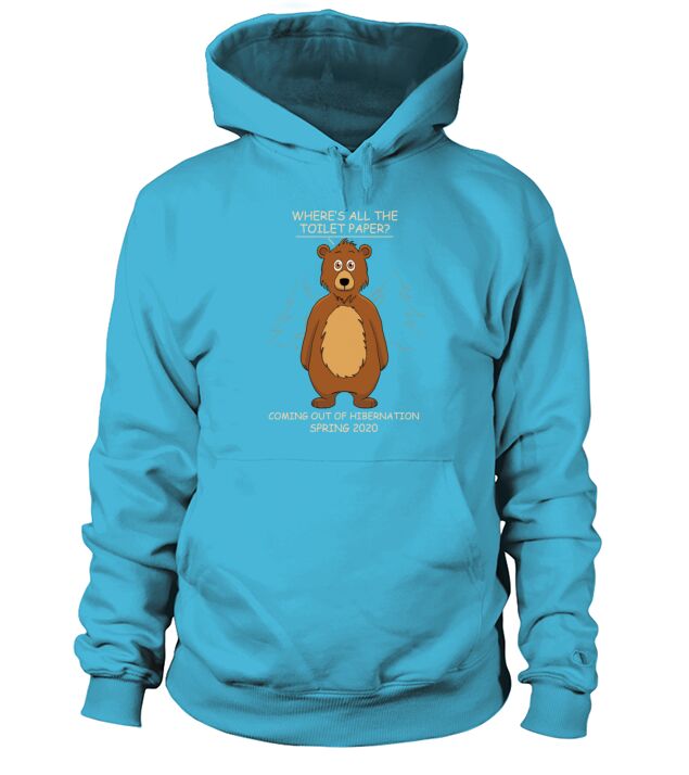 Funny Bear Cartoon Dark Men's Hoodie