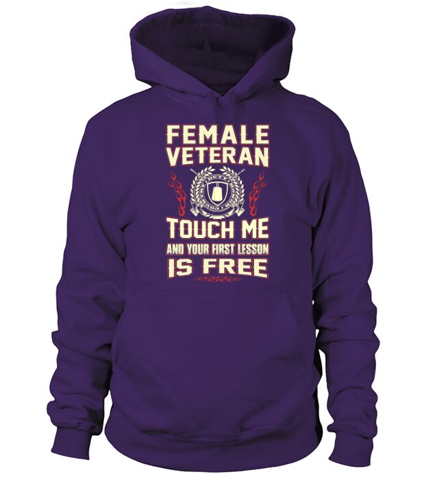 Female veteran - Touch me and your first lesson Men's Hoodie