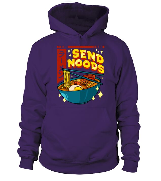 Funny Send Noods Pun Anime Gamer Ramen Kawaii Men's Hoodie