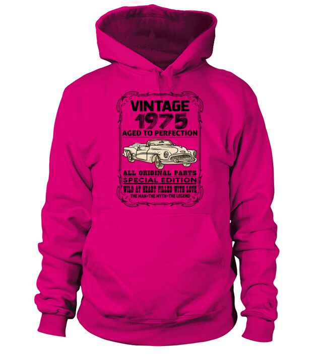VINTAGE 1975-AGED TO PERFECTION Men's Hoodie