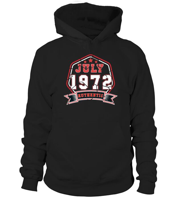 July 1972 Vintage Gift Idea Men's Hoodie
