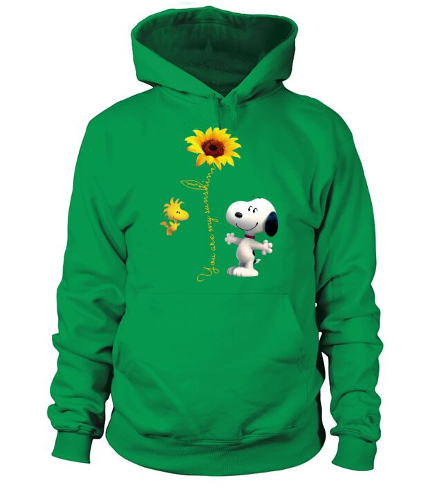Snoopy and Woodstock You are my sunshine sunflower Hoodie Unisex