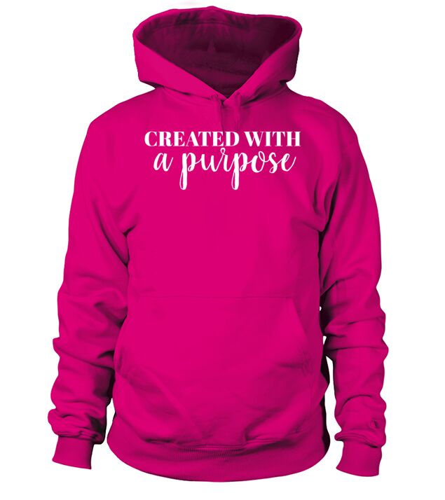 Created With A Purpose - Christian Men's Hoodie