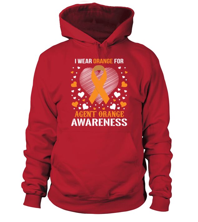 I Wear Orange for Agent Orange Awareness Shirt Men's Hoodie