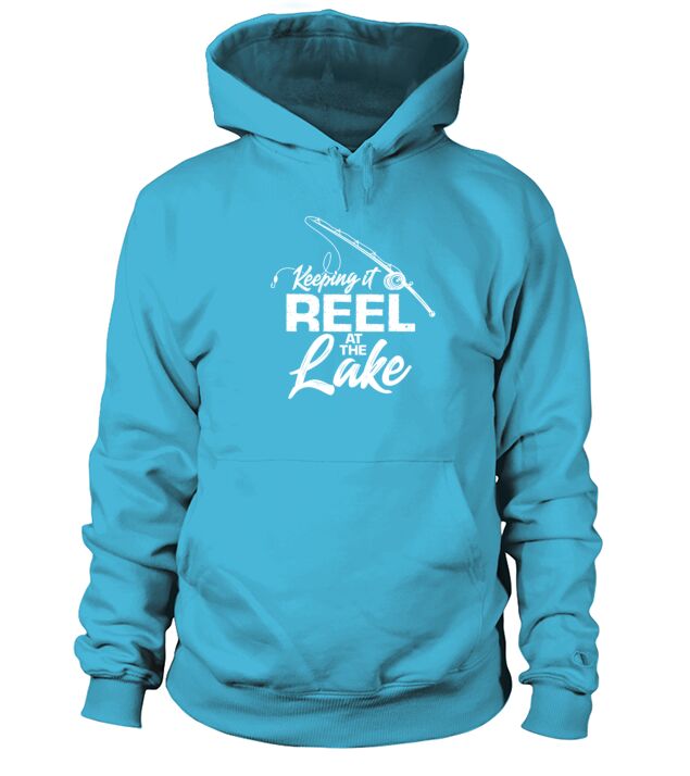Keeping It Reel At The Lake, Fishing Men's Hoodie
