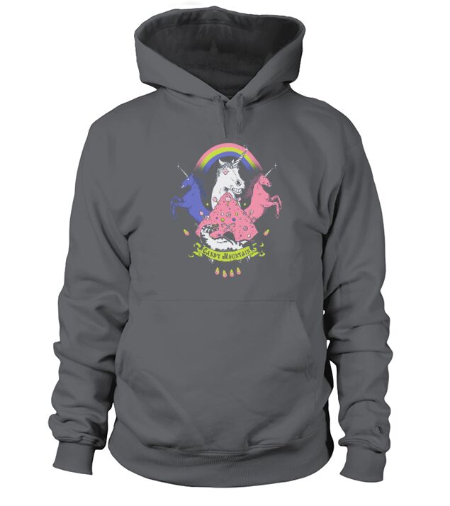 Candy mountain unicorn tee LGBT Men's Hoodie